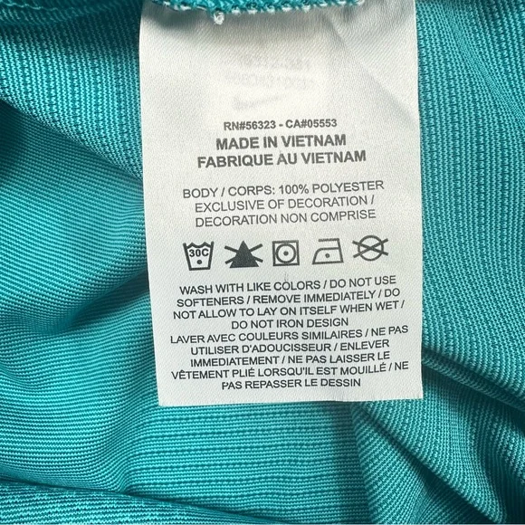 Men’s Nike Dri-Fit ADV Tour Camo DR5312-381 Teal Polo Golf Shirt Size Large - Picture 10 of 12